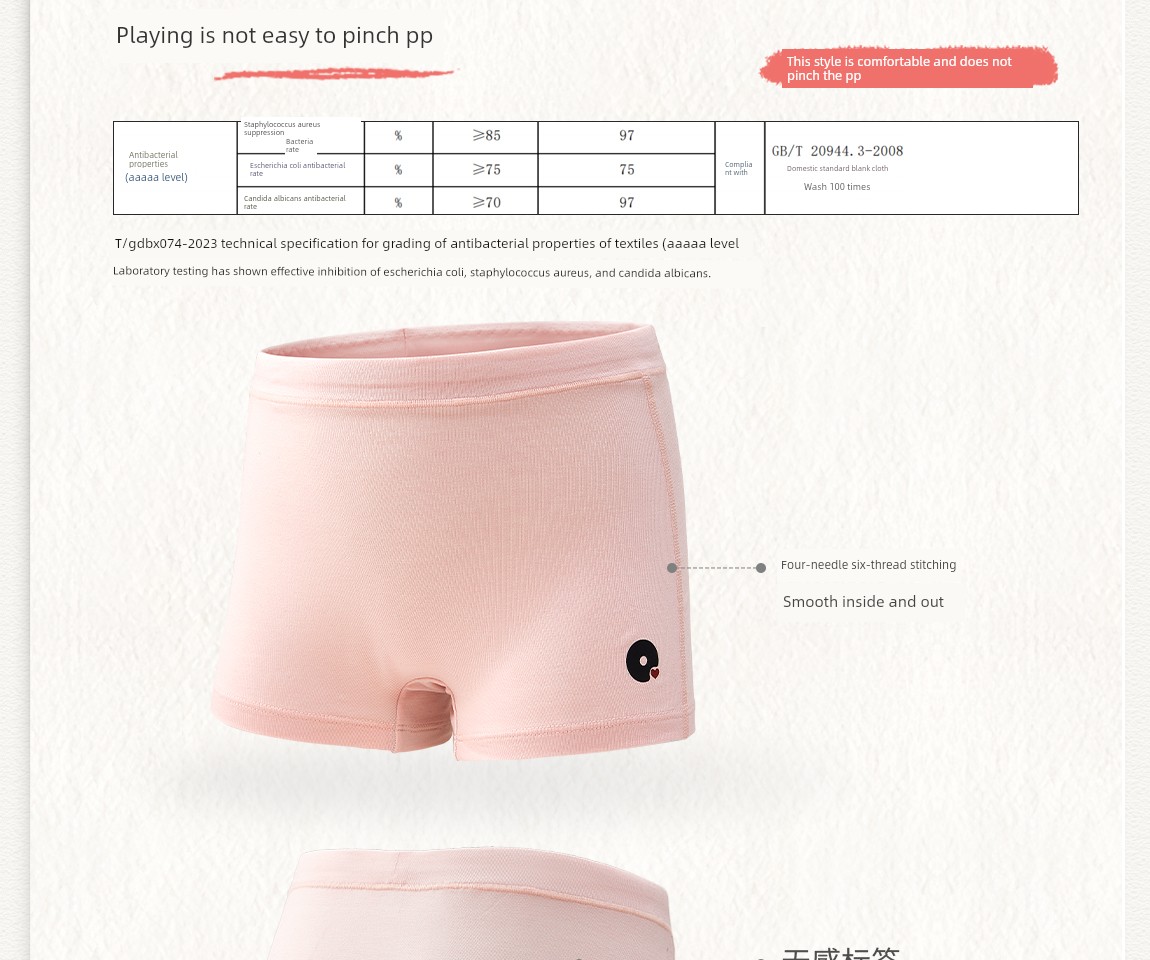 [Event Exclusive] Q21 Little Sponge Underwear for Children, Sweat-Wicking and Antibacterial, 5 Pieces/Pack, Adult Antibacterial Underwear, 3-Pack — 9