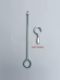 Solid iron hook lengthened thick hook large hook clothes rack extension rod strong load-bearing hook pull loop galvanized screw rod