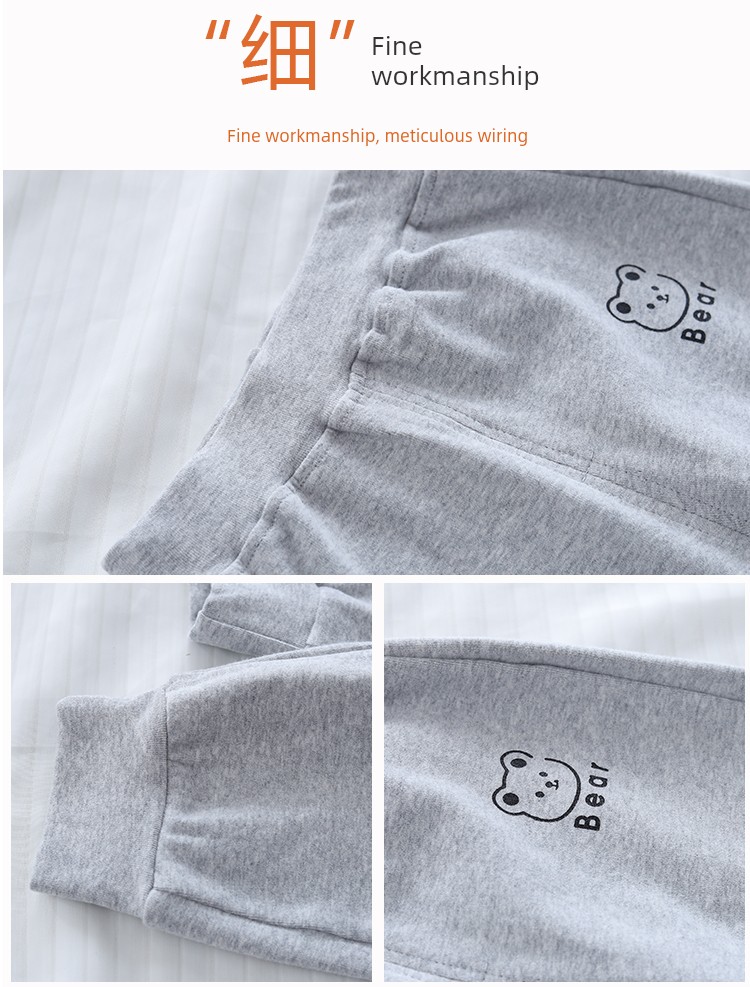 Baby Pants for Spring and Autumn, Pure Cotton, Suitable for Boys and Girls, Children's Sports Pants, Infant and Toddler Fall Outfit, Separate Long Pants — 6