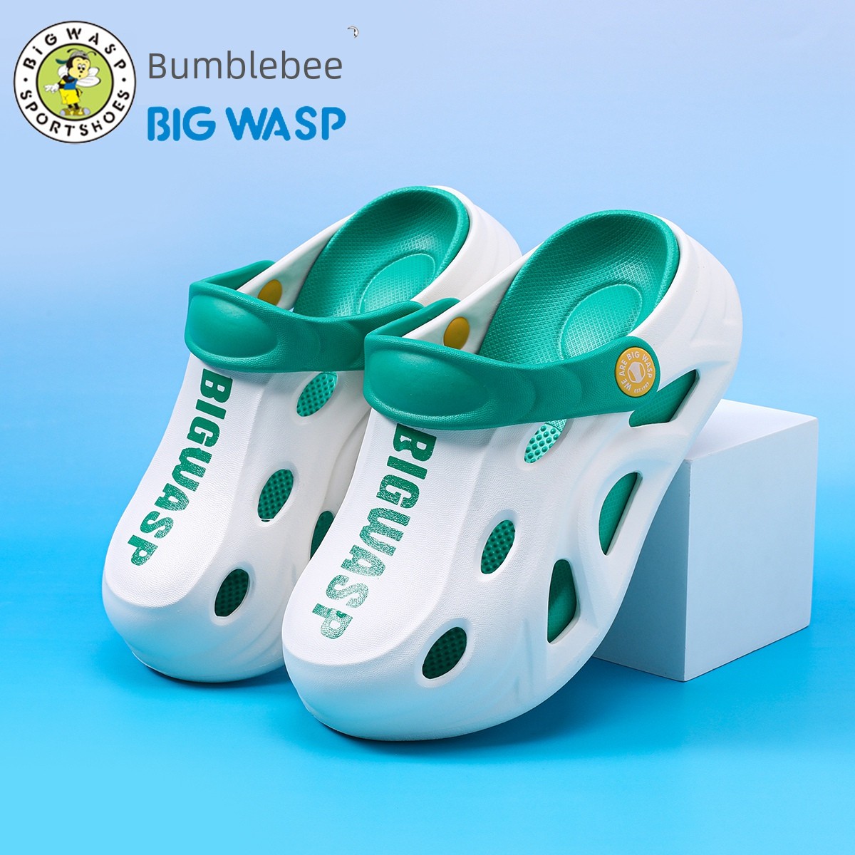 Bumblebee Children's Slippers Boys' Clogs New Summer Non-Slip Sandals Boys' Big Kids Beach Sandals Kids' Slippers — 8