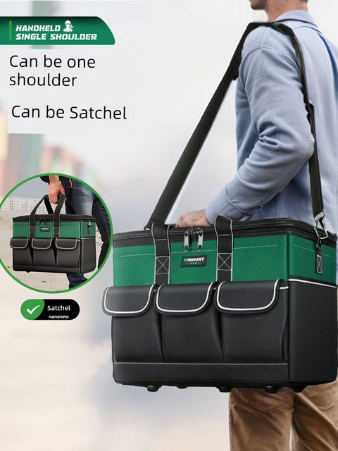 Frequently Hut Electrician's special tool pack for sturdy and durable canvas thickened wear-resistant multi-function hardware storage tool bag