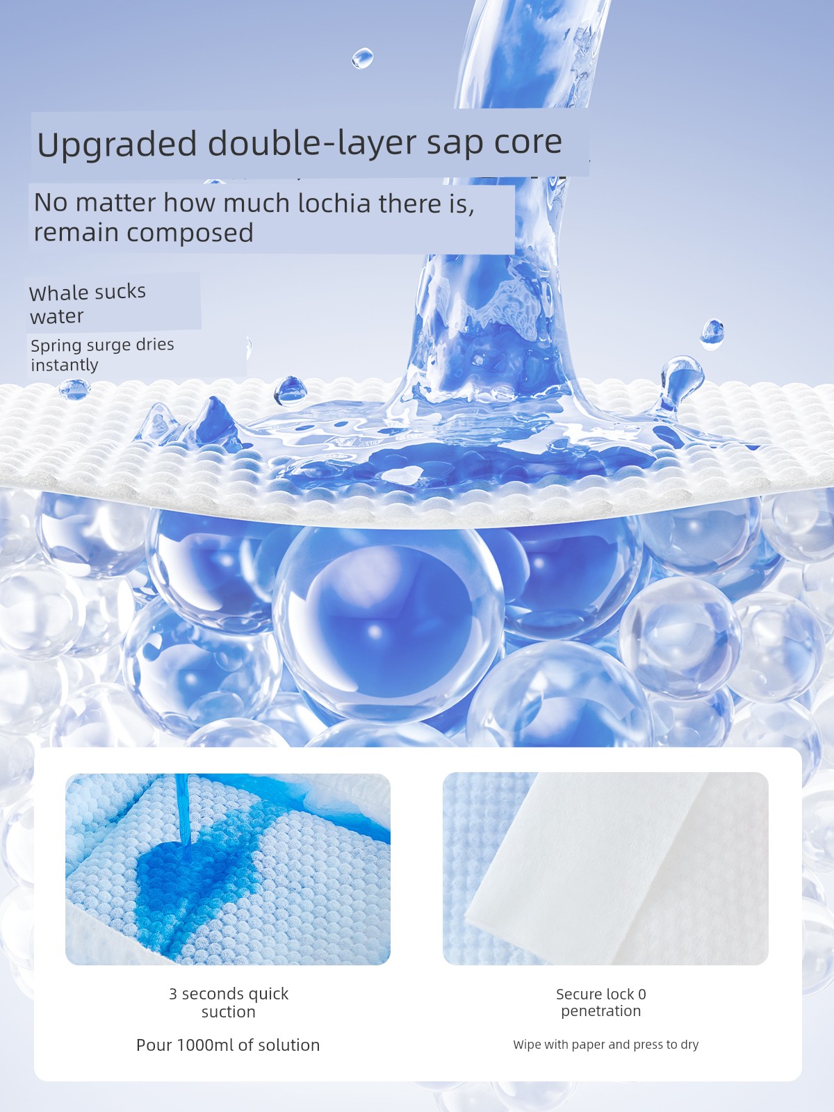 Jq Jingqi Measuring-Type Maternity Sanitary Pads for Postpartum Use, Special Large Size for Postpartum Recovery and Discharge of Lochia — 5