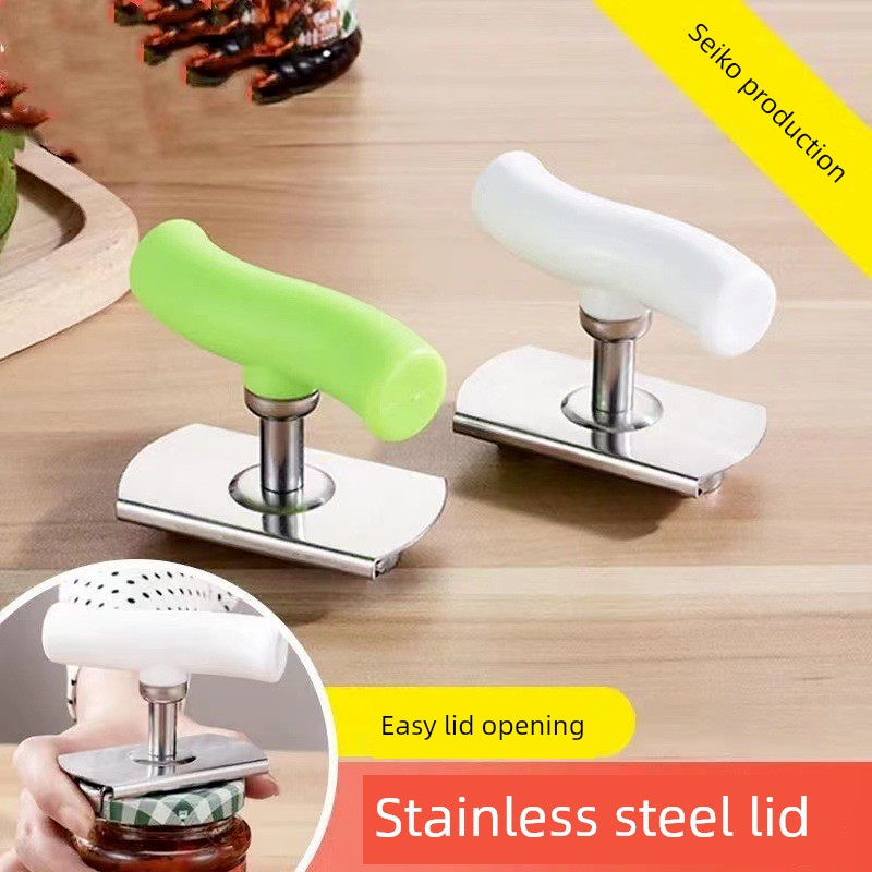 Stainless Steel Labor-Saving Bottle Opener Bottle Cap Handy Gadget Can Openers Bottle Opener Glass Can Lid Opener Twist Bottle Cap