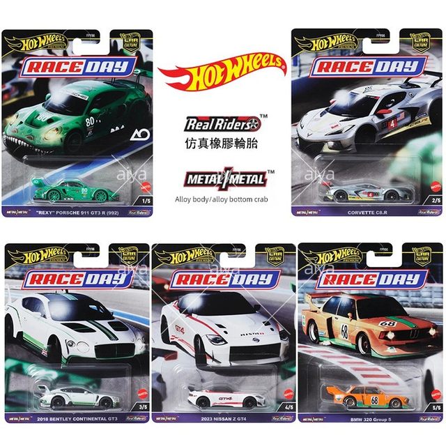 Hot Wheels Auto Culture Track Day Porsche 911GT3R Bentley BMW Nissan Z Twin Car Alloy Car Model