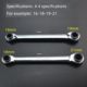 Shangjiang Ratchet Wrench Tool Two-way Quick Four-Open Plum Blossom Wrench Automotive Repair Hardware Tool