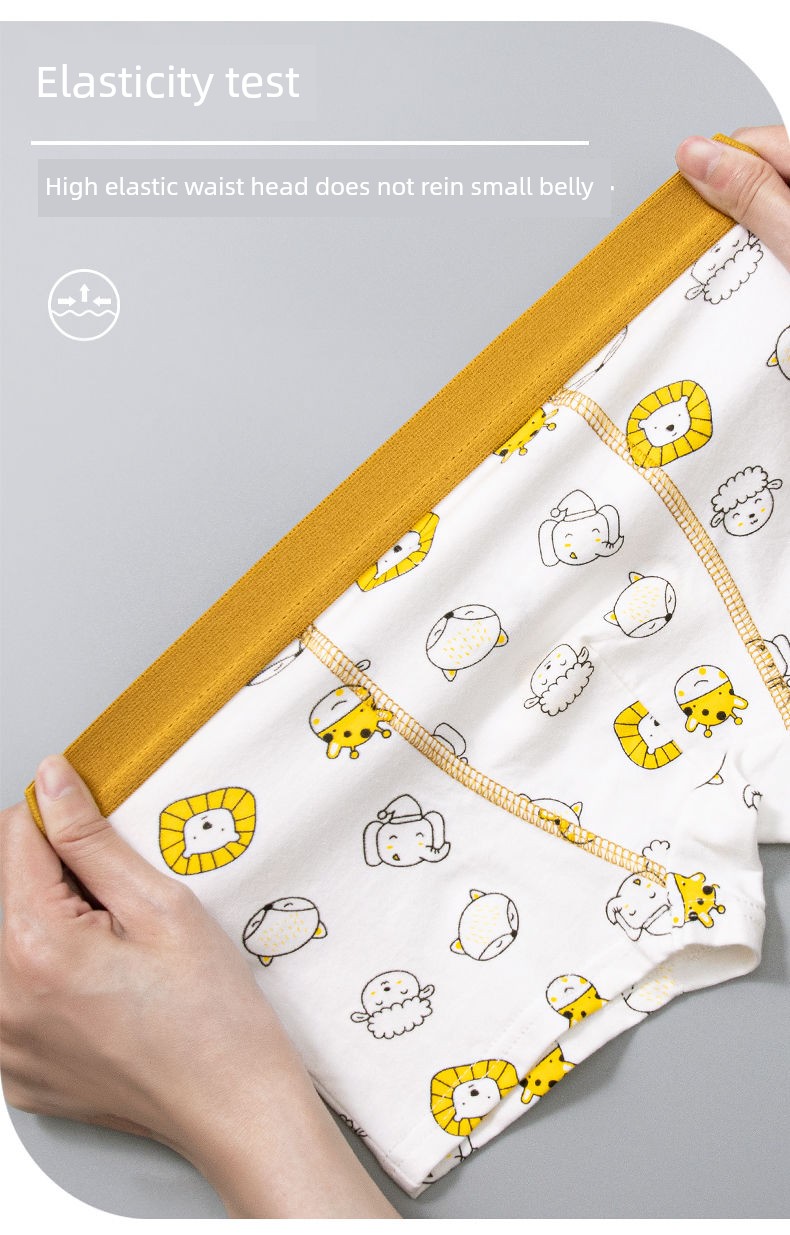 Boys' Boxer Cotton Children's Underwear Children's Pure Cotton Underpants Primary School 10 Boys 5 Kids 7 Years Old Boxer Shorts — 9