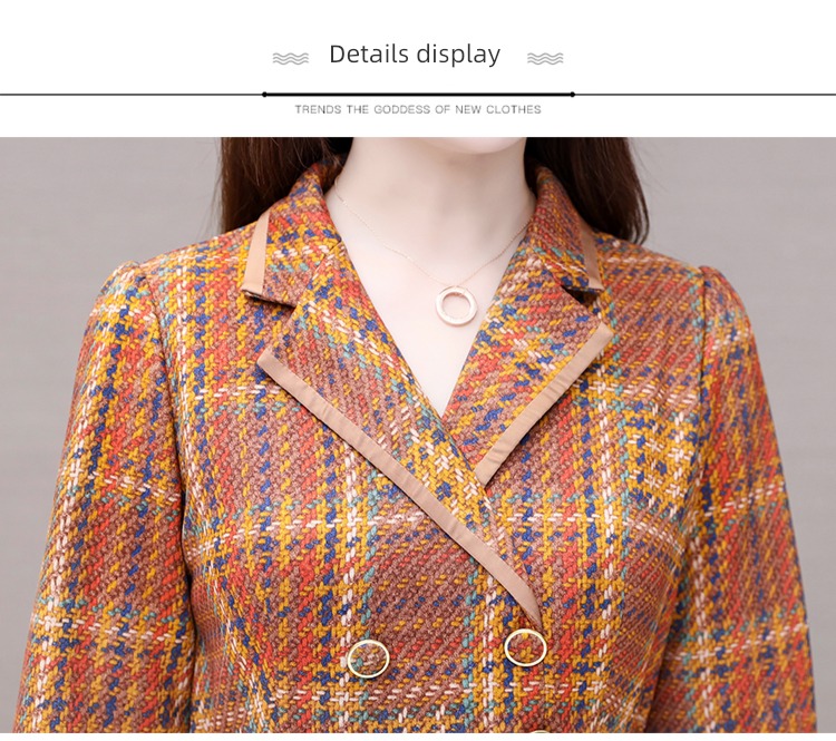 Autumn and winter Celebrity temperament Goddess Wool Dress