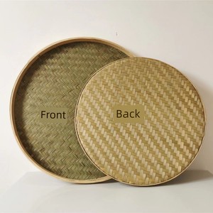 Large Commercial Steamer Basket for Buns, Bamboo Steamer Basket, Bamboo Steamer Tray, Bamboo Woven Steamer Tray for Home