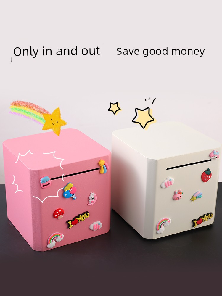 2026 New Model Piggy Bank, Only Deposits No Withdrawals, Large Capacity Children's Money Box, Metal, Non-Removable Money Box for Boys and Girls
