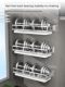 304 stainless steel kitchen storage rack, dish storage rack, household wall hanging, bowl rack, sink, bowl and dish drain rack