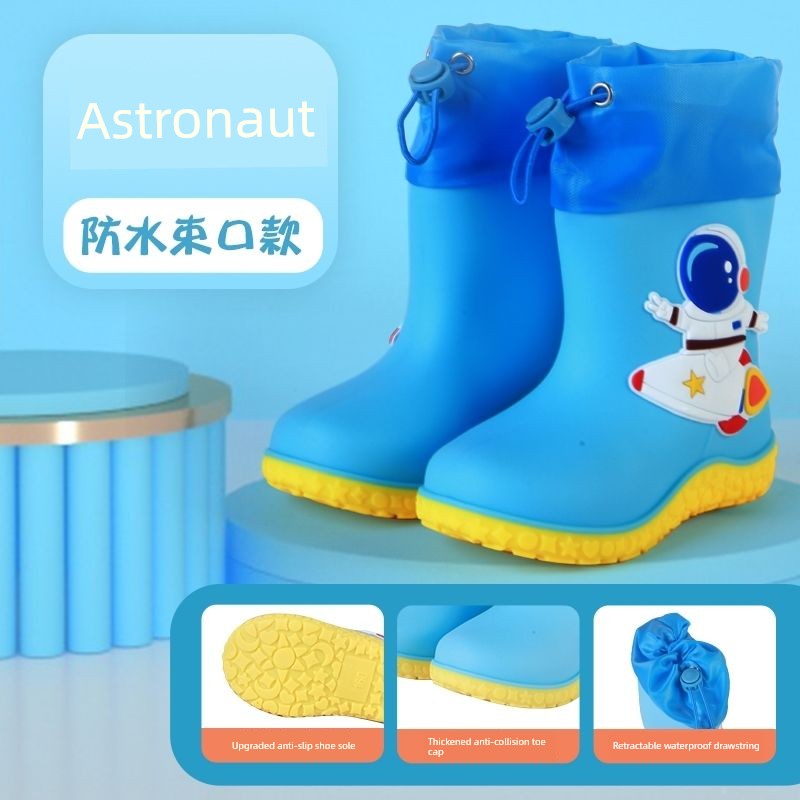 Cartoon Rubber Shoes for Rainy Days, Children's Rain Boots for Boys and Girls, Non-Slip, Suitable for All Seasons, Cute Kids' Water Shoes for Kindergarten — 7