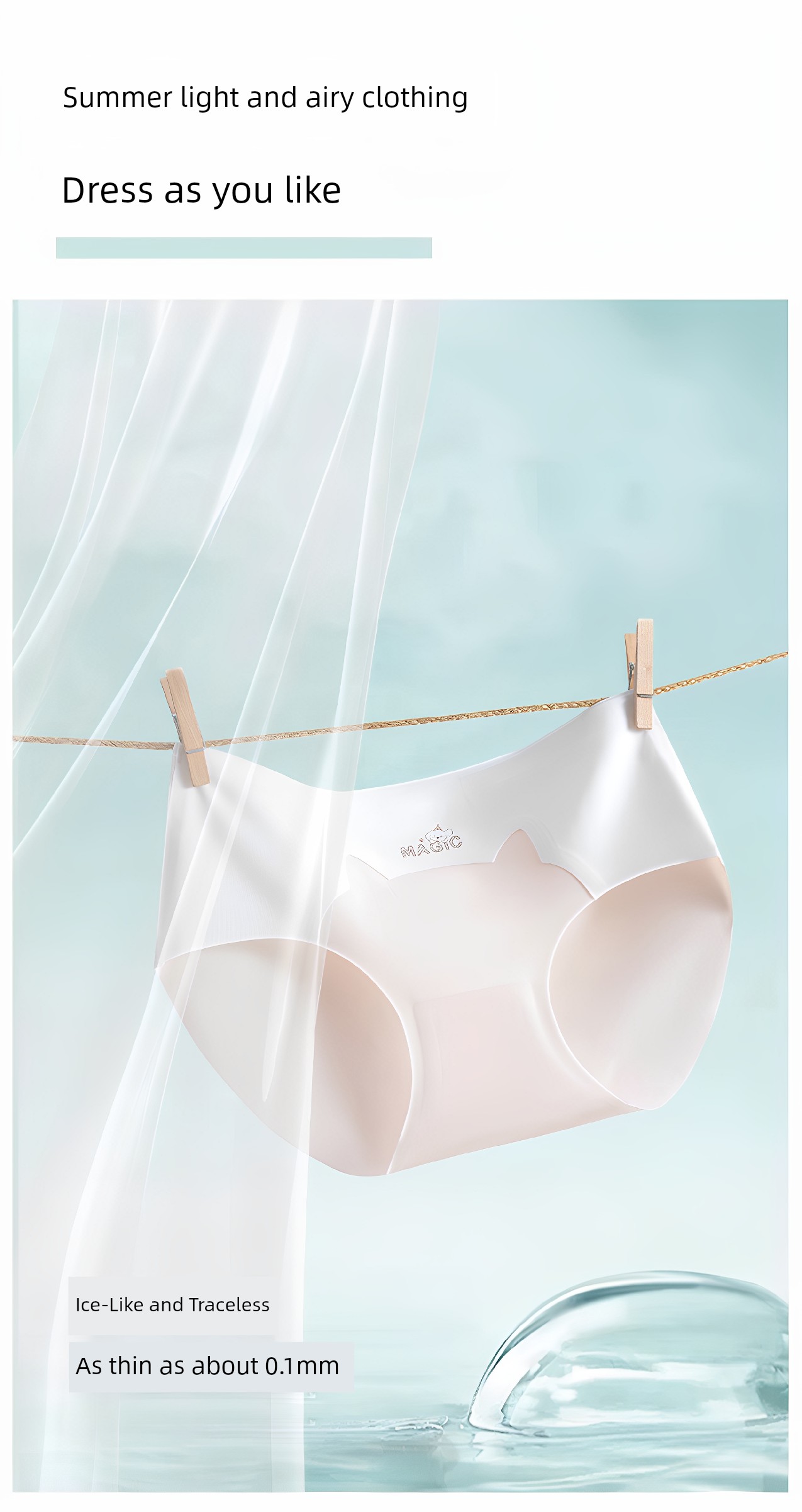 Catman Children's Underwear for Girls, Seamless Ice Silk Summer Thin Triangle Shorts for Teenage Girls in Their Developmental Period — 19