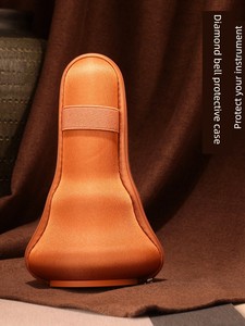 Double-Layer Thickened Bell and Vajra Protection Bag, Jewelry Pouch, Gold-Wrapped Cloth Ritual Instrument Storage Bag, B
