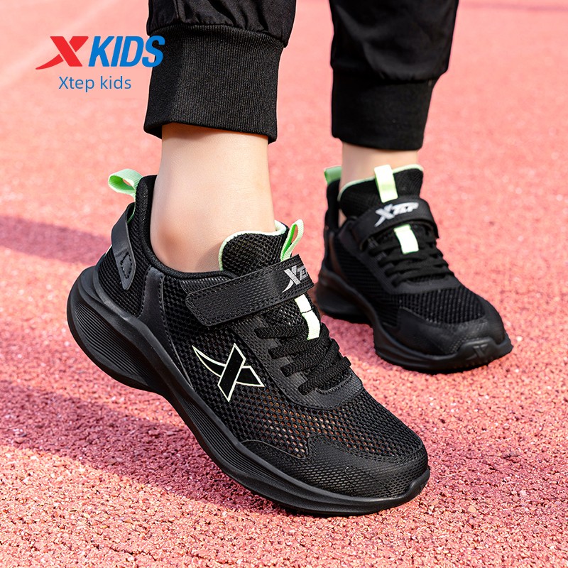 Tebu Black Autumn Mesh Breathable Kids Sneaker — 6