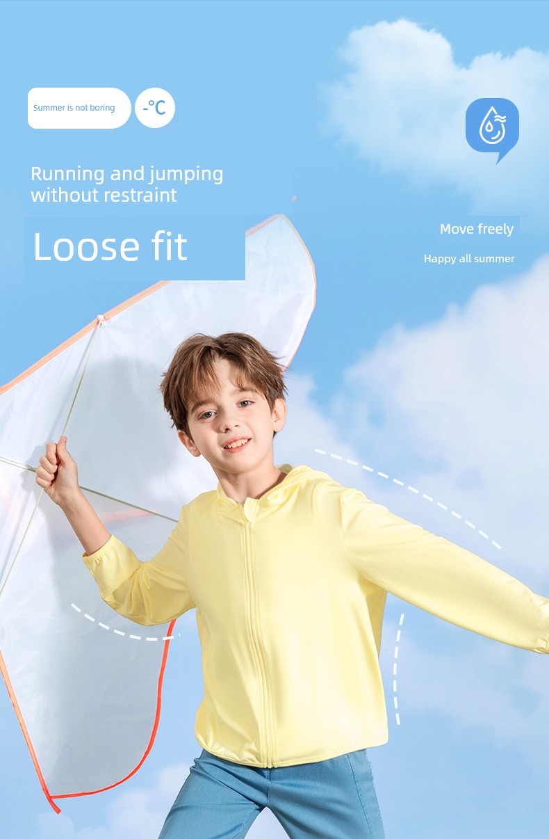Jeanswest Children's Clothing 2026 New Boys' Sun Protection Clothing Ice Silk Children's Sun Protection Jacket Summer Wear Upf100+ — 10