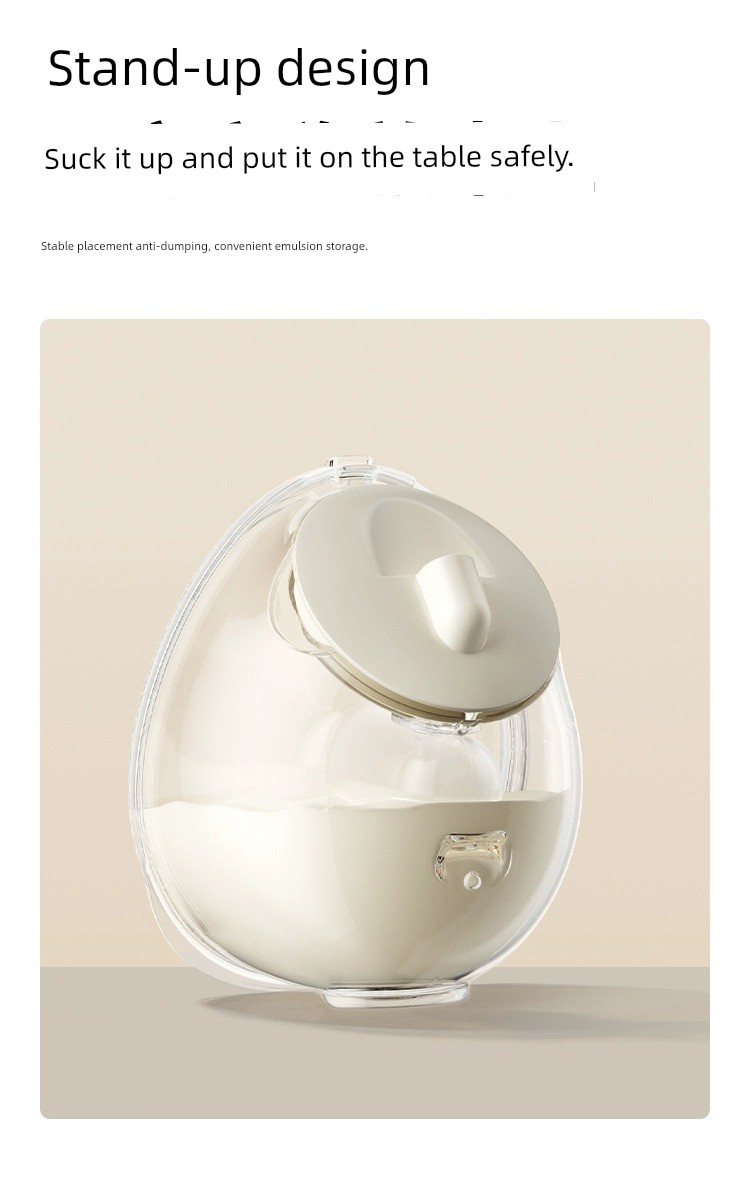 Little White Bear Hands-Free Double Electric Breast Pump, Fully Automatic, Portable, with Shell Storage Bag Accessories, Infinite Adjustable Neck Strap — 24
