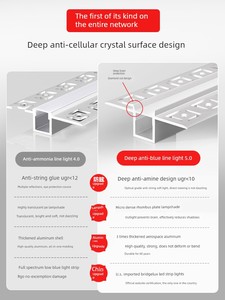 Jingya Linear Light Embedded Led Linear Light Double Eyelid Ceiling Corner Light Pre-Embedded Linear Light