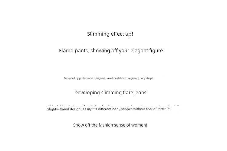 Maternity Jeans for Autumn, Flared Pants, 2026 New Style, Long Pants, Wide-Leg Pants, Belly Support, Slimming, Flared Pants for Women — 6
