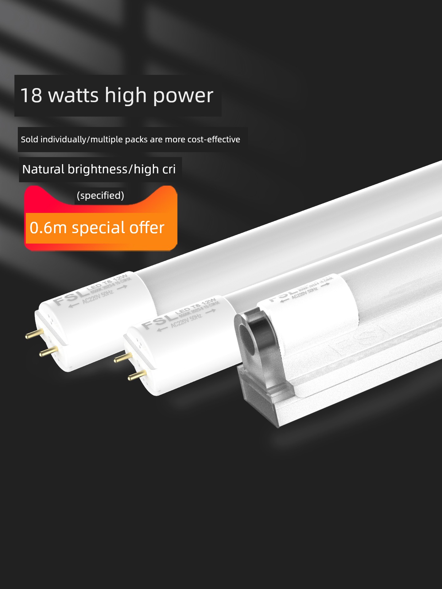 Foshan Lighting T8led Tube Super Bright Bench T5 Integrated Fluorescent Lamp Bracket Light Pipe Full Set 1 M 2 For Home