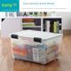 Kangyi medium sorting box transparent seal storage box plastic moisture-proof storage box book and clothing storage box starts school