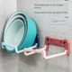 Foldable wall-mounted washbasin rack bathroom without punching storage rack bathroom toilet toilet bath foot basin storage drain rack