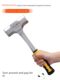 Iron hammer octagonal hammer big hammer construction site hammer heavy-duty pure steel hand hammer wall dismantling tool large hammer head