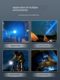 Deli flashlight strong light charging outdoor super bright long-range small mini portable household xenon lamp special LED