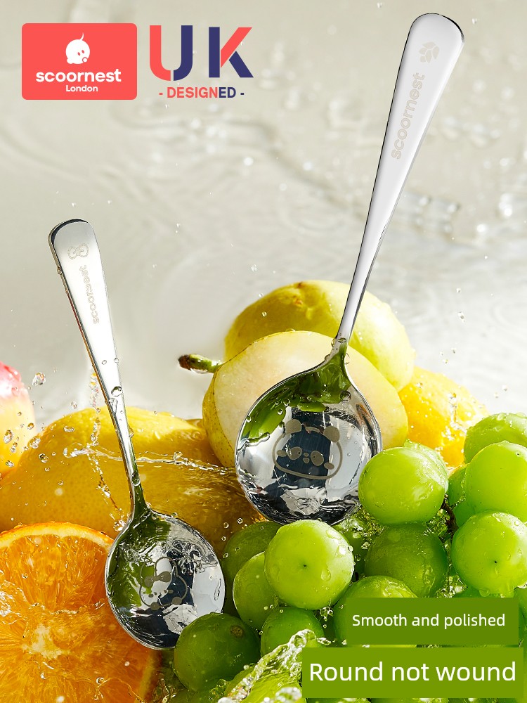Kids Good-looking Thickened Food Grade Stainless Steel Spoon