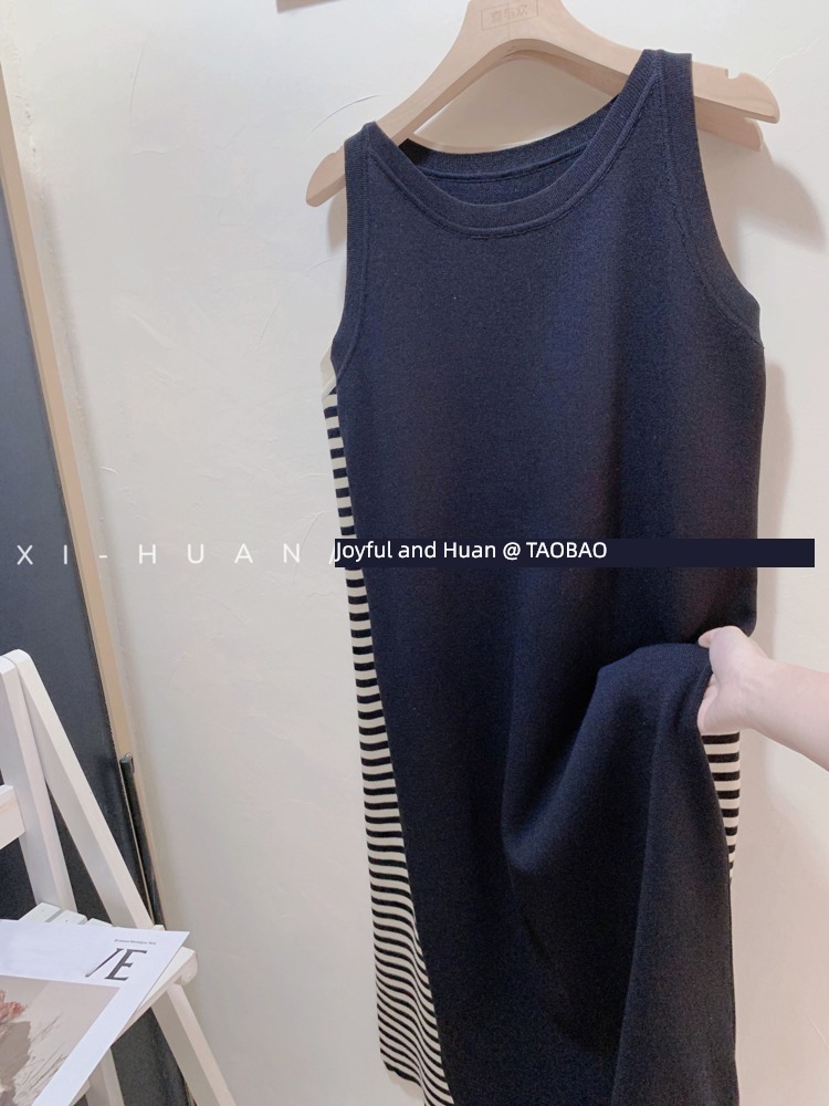knitting Vest skirt easy Inner lap Wear out Fork camisole