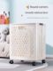 Dirty clothes basket household foldable clothes basket bathroom large capacity dirty clothes storage basket next to washing machine laundry basket with wheels
