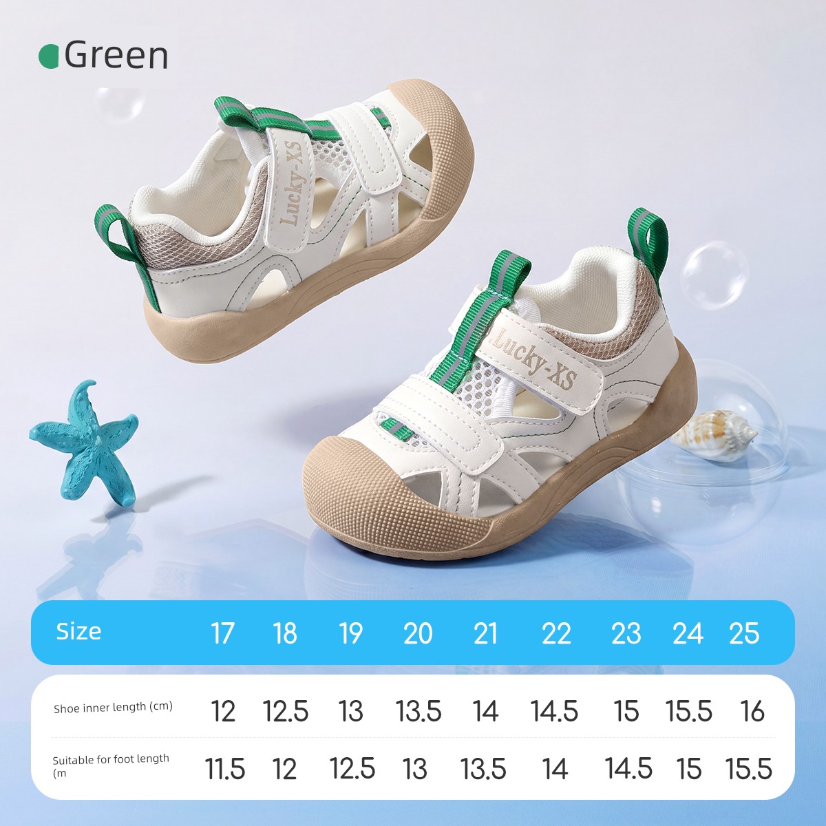 Jq Jingqi Baby Sandals Summer New Style Non-Slip Soft-Soled Baby Shoes for Boys and Girls with Hollow Mesh Breathable Functional Shoes — 1