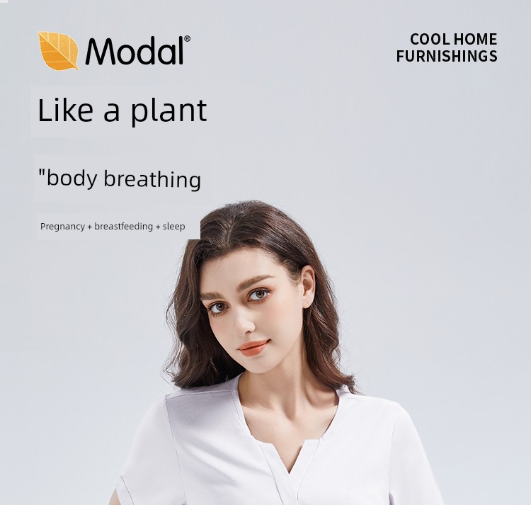 Gemeizi Maternity Pajamas Short Sleeve Summer Pregnancy Prenatal Modal Postpartum Nursing Homewear with Chest Pad Set — 2