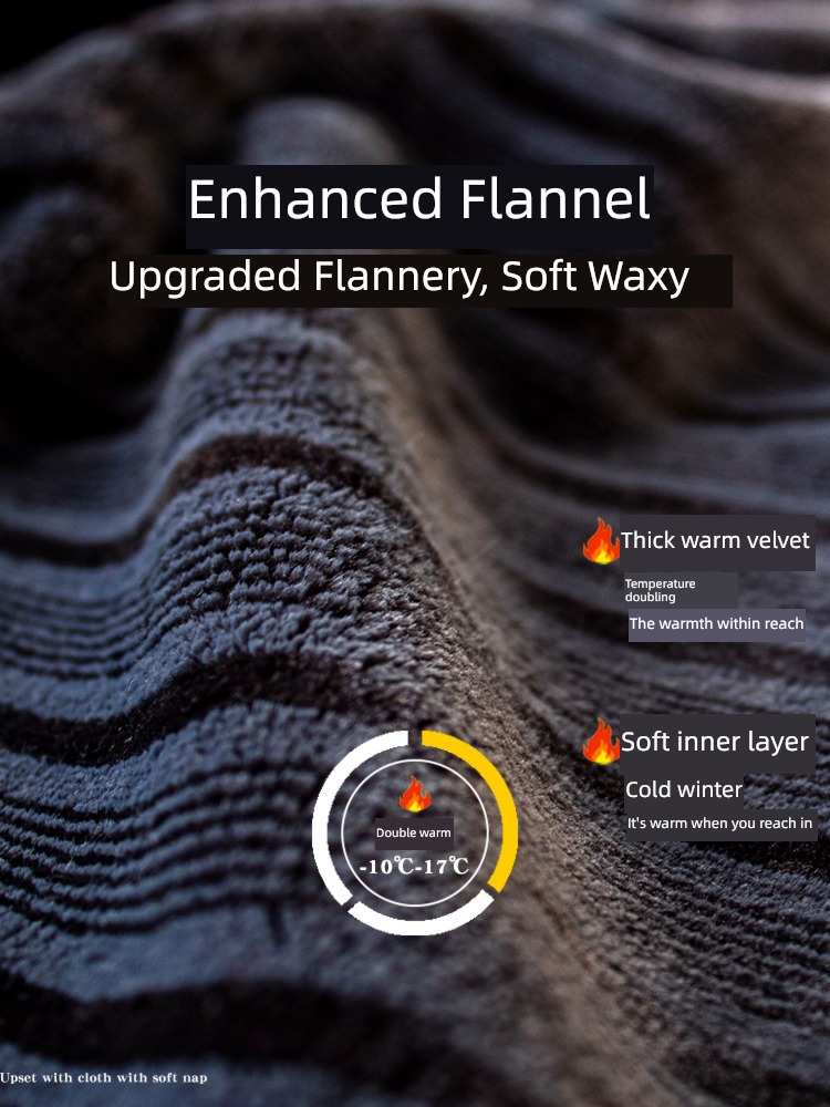 thickening Flannel Autumn and winter have more cash than can be accounted for keep warm Men's Nightgown