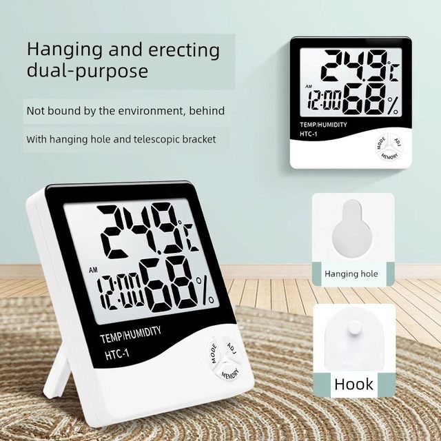 Temperature and humidity meter for industrial electronic thermometer indoor home high-precision digital display dry humidity meter display accurate display