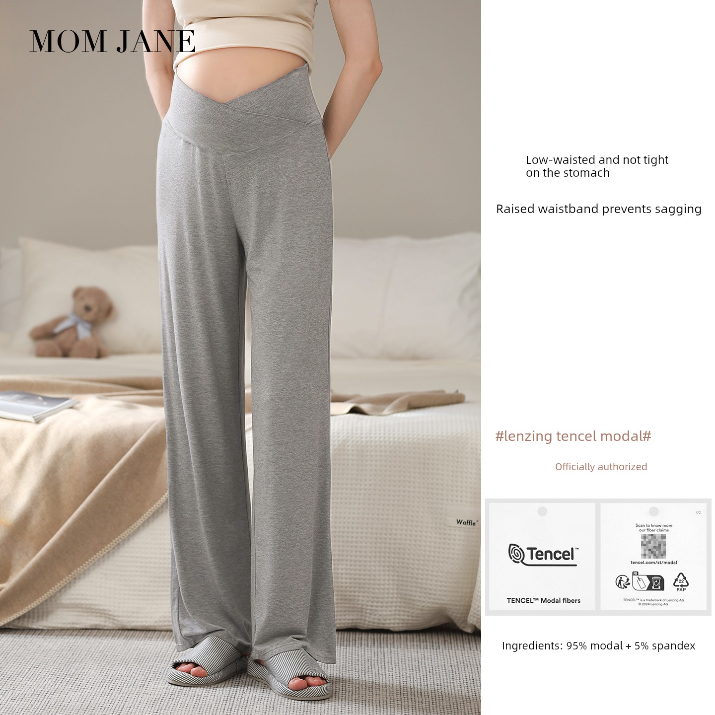 Momjane Belly Autumn Winter Spring Summer Maternity Pajamas — 5