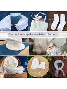 Tie-Dyed White Square Scarf, Hat, T-Shirt, Plant-Dyed Canvas Bag, Blue-Dyed Batik, Printed and Dyed Handkerchief, Hair T