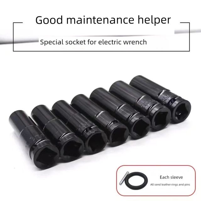 Electric wrench sleeve deepening 1/2 large flying hexagonal pull-out pneumatic wind cannon auto repair tire wrench tool set