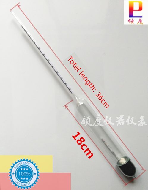 High precision alcohol meter ten sets 0-10-20-30-40-50-60-70-80-90-100 Accuracy 0.1