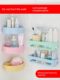 Bathroom storage rack Toilet toilet Toilet washbasin towel storage without punching wall-mounted bathing wall bathroom