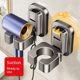Suction cup hair dryer bracket storage rack without punching lazy storage rack hair dryer rack storage rack load bearing side