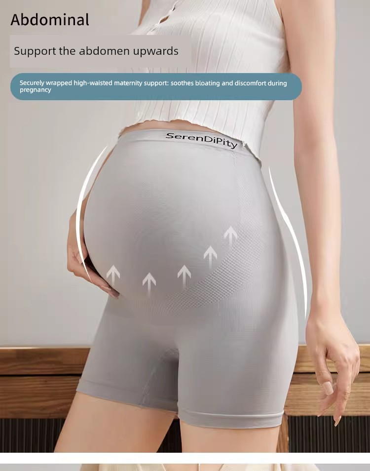 All-Cotton Maternity Safety Shorts and Underwear Two-In-One, Four-Season Anti-Exposure Insurance Shorts for Outerwear — 9