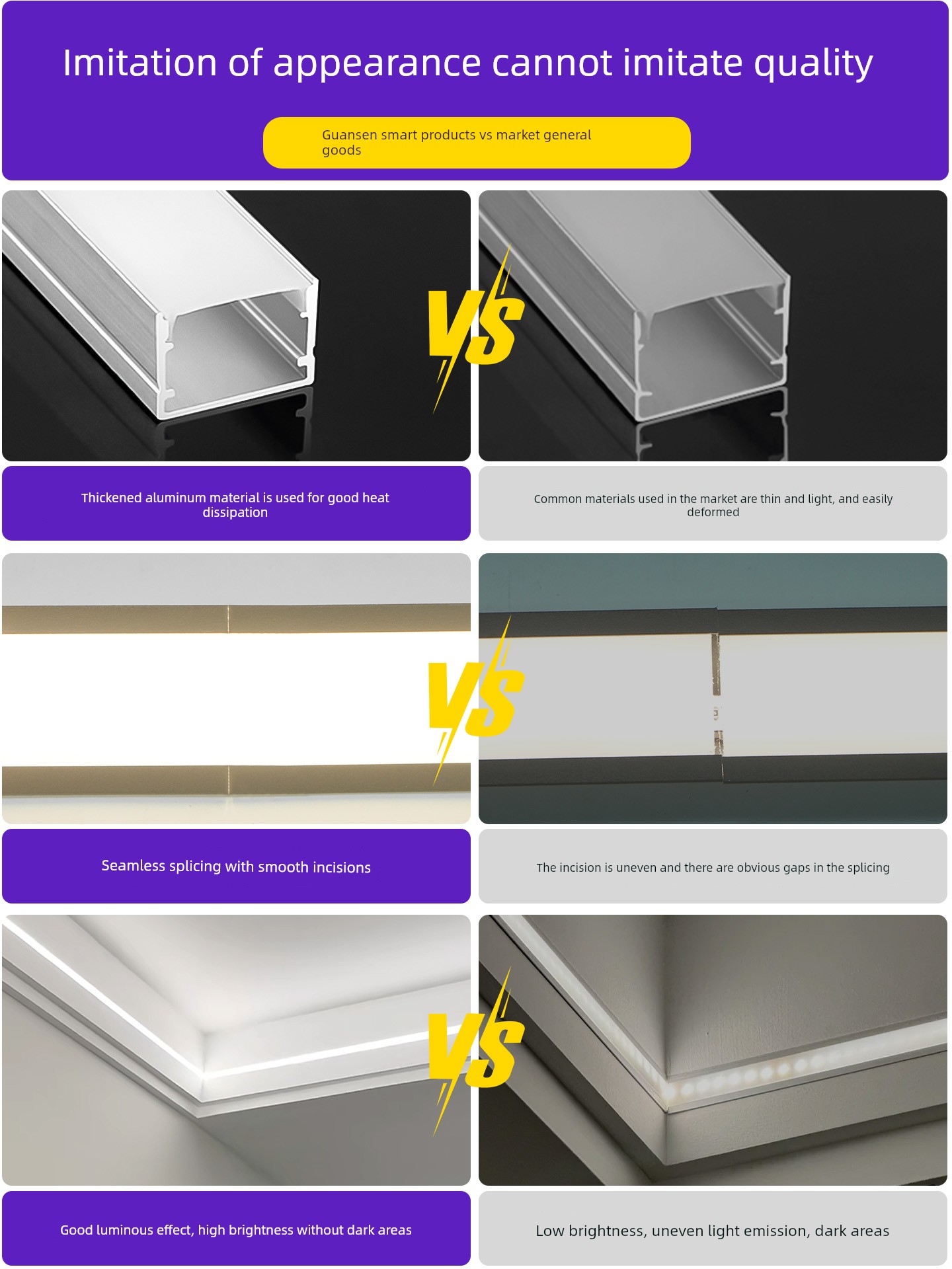 Led Living Room Ceiling Linear Light Double-Layer Recessed Light with Slot Line Type Surface-Mounted Aluminum Alloy Light Trough