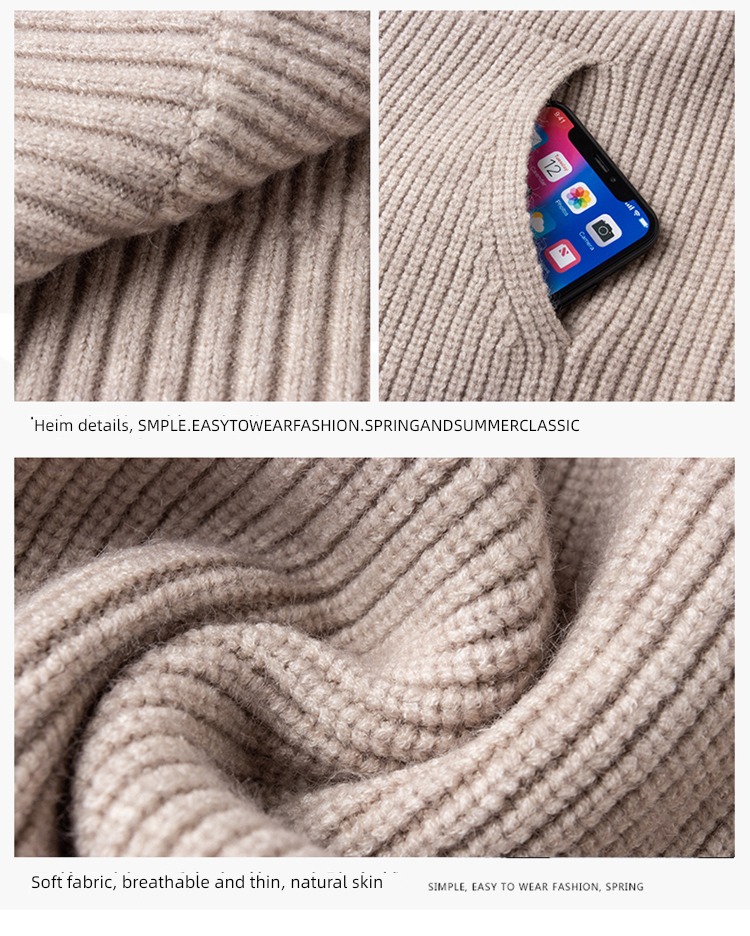 loose coat female Hooded knitting zipper jacket Embroidery Cardigan