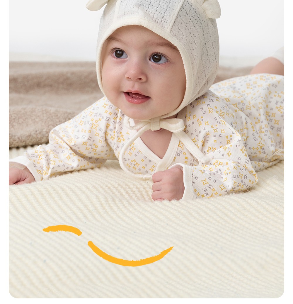 YEEHOO Infant Newborn Spring and Autumn Pure Cotton Jumpsuit — 15