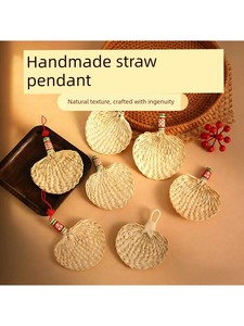 Dragon Boat Festival Handmade Mini Retro Hanging Ornaments, Small Cattail Fan Crafts, DIY Materials, Sachet Accessories