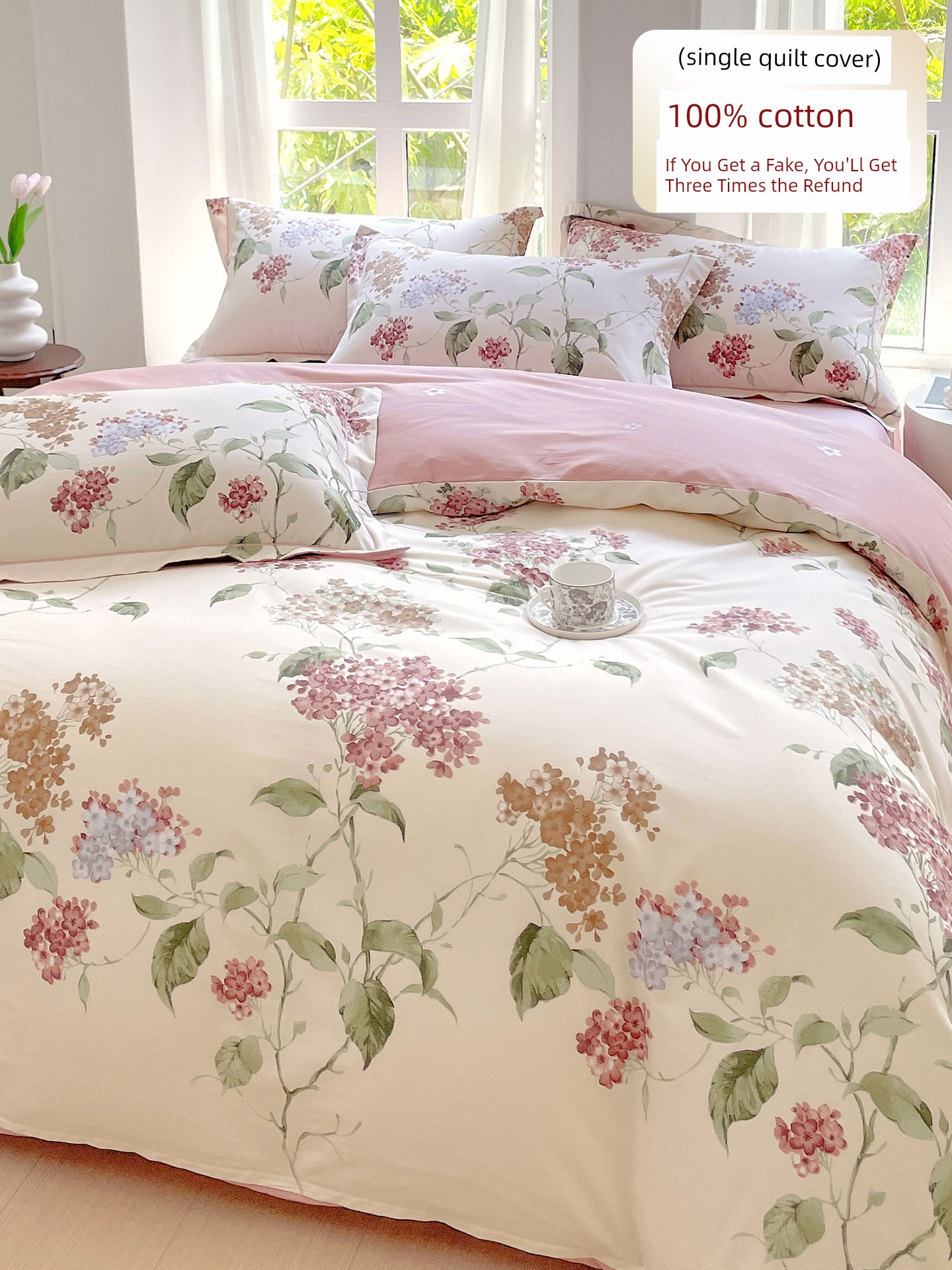 One-Piece Double 200 X230 Pure Cotton Quilt Cover