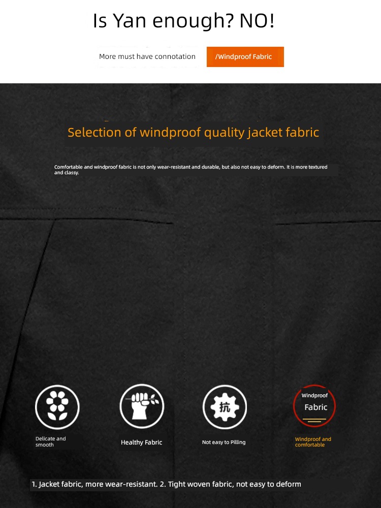 Chaopai Autumn and winter Baseball collar Windbreak outdoors work clothes