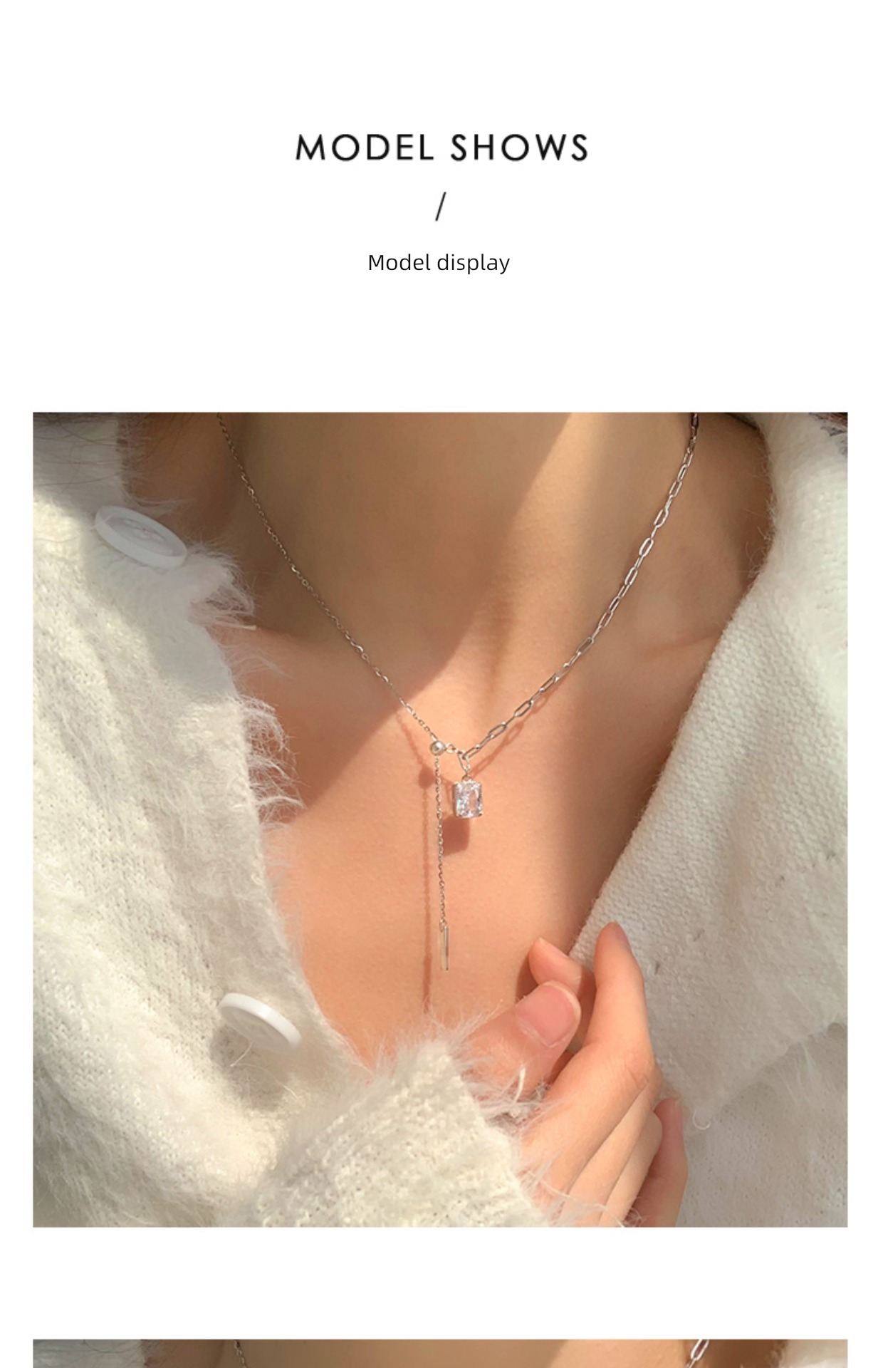 It's too late original s925 Sterling Silver female temperament Accessories Necklace