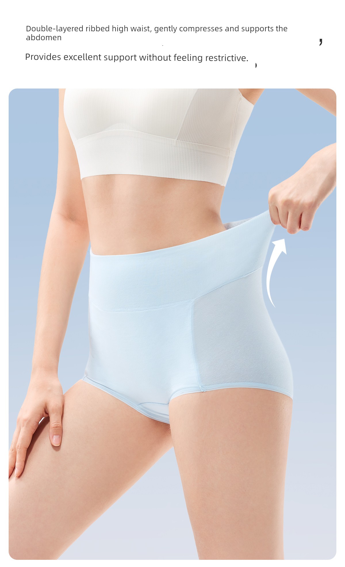 Jq Jingqi Postpartum High-Waisted Cotton Panties, Non-Abrasive, Extended Crotch, Tummy Control, Specially Designed for Cesarean Section during the — 15