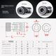 Multi-axle accessories universal joint coupling tapping machine transmission shaft drilling machine universal joint quick removal fixed hexagon
